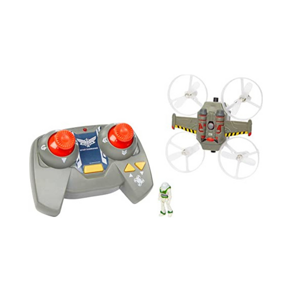 Hot Wheels Space Ranger Jetpack y Buzz Lightyear Barco volador con control remoto