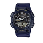 Casio Men's Heavy Duty Quartz Resin Watch, Color: Blue (Model: AEQ110W-2AV)