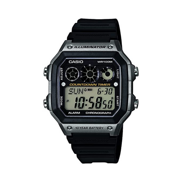 Casio Men's AE-1300WH-8AVCF Illuminator Digital Display Quartz Black Watch