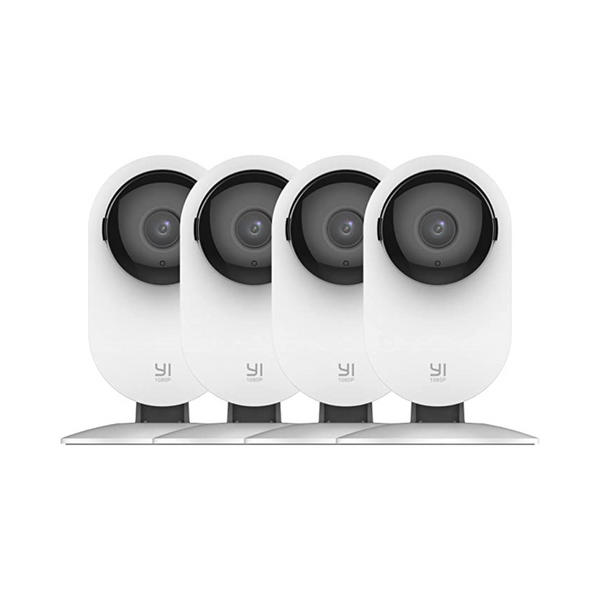 YI 4pc 1080p 2.4G WiFi Smart Indoor Security Home Cameras, 2-Way Audio