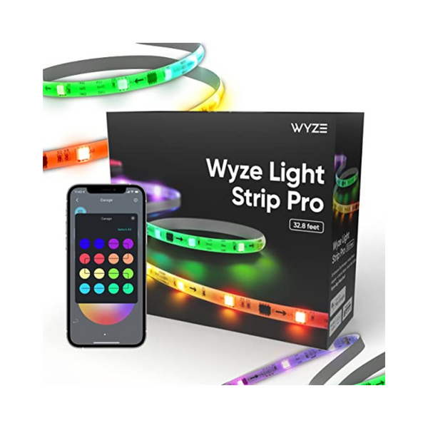 Tiras de luz LED Wyze RGB de 32,8' con control por voz