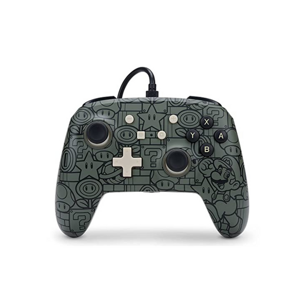 Controlador Nintendo Switch con cable mejorado PowerA (Power-Up Mario)