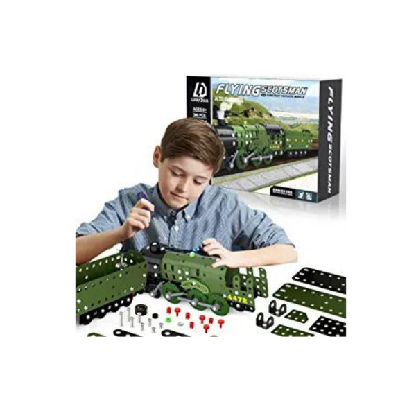 Lucky Doug 340 Pcs Model Train STEM Building Project