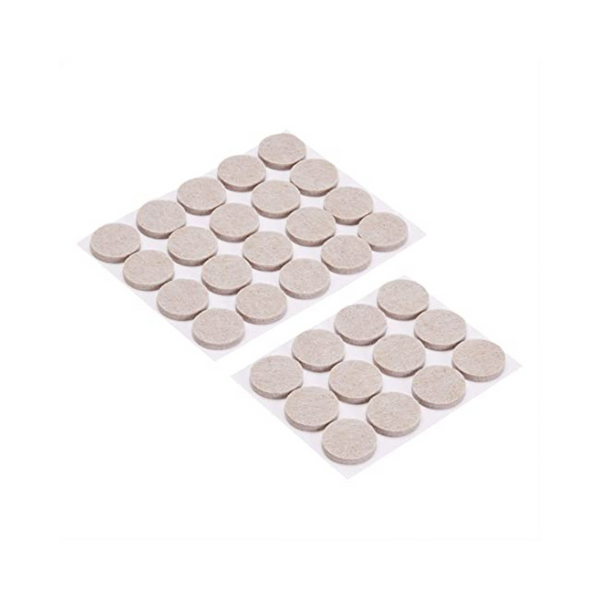 32 Piece Set Of Amazon Basics Round Felt Furniture Pads