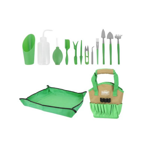 14-Piece Expert Gardener Indoor Stainless Steel Gardening Tool Set