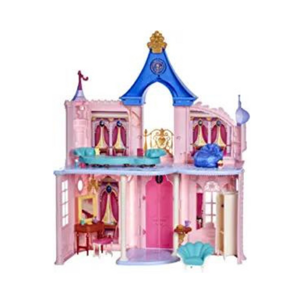 Castillo de muñecas Disney Princess Fashion de 3,5 ′ de alto con accesorios y juego de muebles