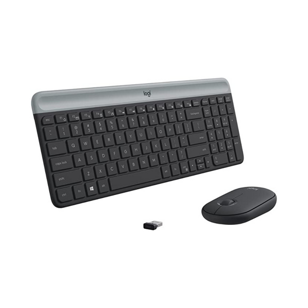 Combo de teclado y mouse inalámbricos delgados Logitech MK470