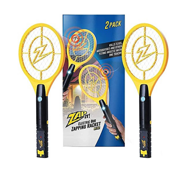 Set Of 2 ZAP iT Electric Fly Mosquito Swatter Rackets