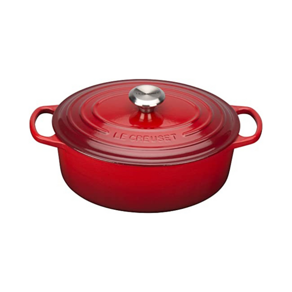 Le Creuset 2.75 Qt Enameled Cast Iron Signature Oval Dutch Oven, Cerise