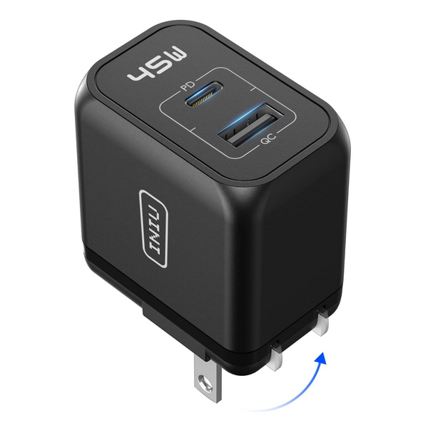 Bloque USB A y USB C de carga súper rápida de 45 W