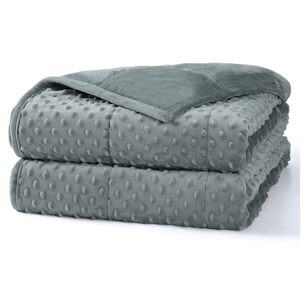 60''x90'' Weighted Sherpa and Soft Fleece Heavy Blanket