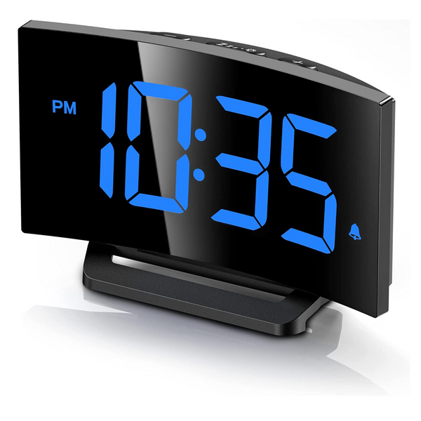 Reloj despertador digital con 3 tonos de alarma.