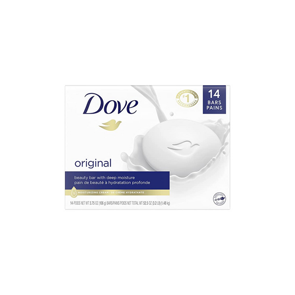 14-Pack Dove Beauty Bar Gentle Skin Cleanser Moisturizing