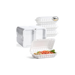 50-Pack Clamshell Food Containers