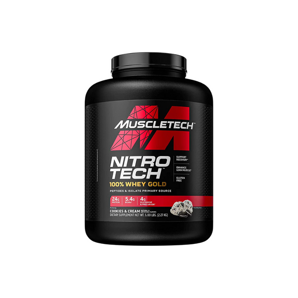 5-Lb MuscleTech Nitro Tech Whey Gold Protein Powder (Cookies & Cream)