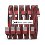 5-Pack iPhone ChargerLightning Cable