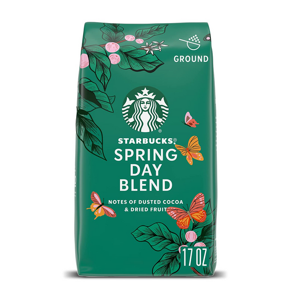 6 Bags Of Starbucks Spring Day Blend Ground Coffee