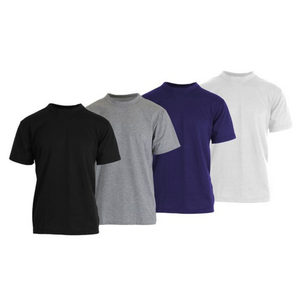 Paquete de 5 camisetas surtidas de manga corta y cuello redondo para hombre