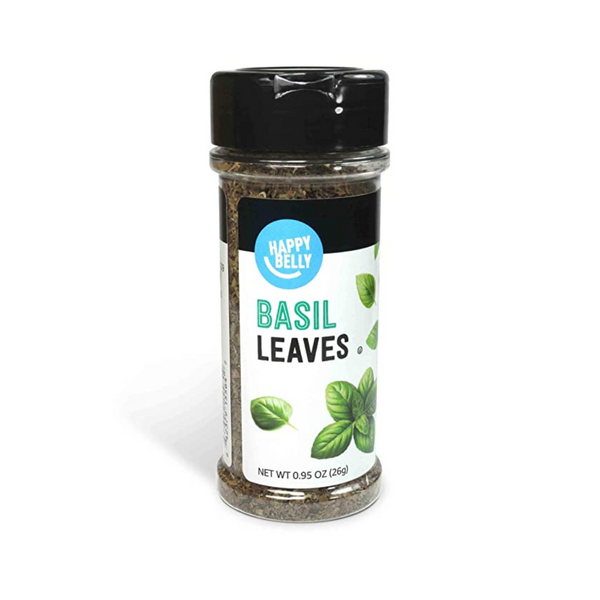 Hojas de albahaca Happy Belly de la marca Amazon