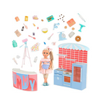 Glitter Girls Cooking Show Set with 14-inch Doll 50+ Food & Baking Accessories