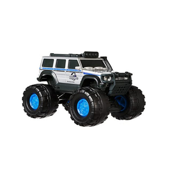 Jurassic World Toys Dominion Vehículo a escala 1:24, camión Mercedes-Benz G 550 '14 con ruedas grandes