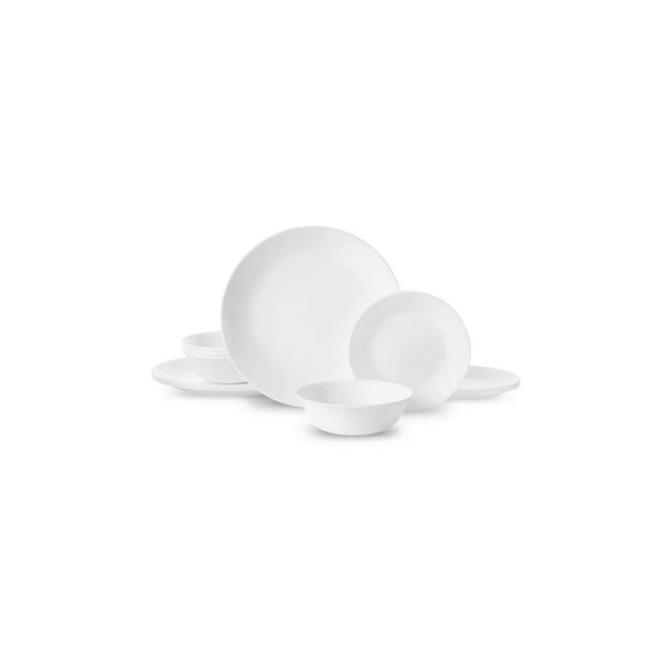 12-Piece Corelle Winter Frost White Glass Dinnerware Set (Service for 4)