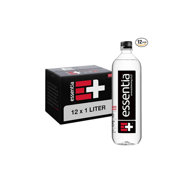 12 1-Liter Bottles of Essentia Ionized Alkaline Water