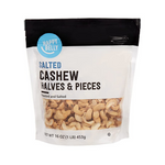 16-Oz Happy Belly Roasted & Salted Cashew Halves & Pieces