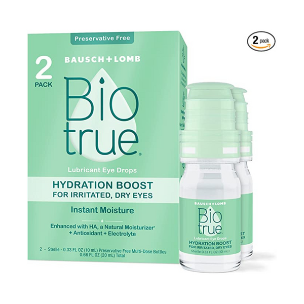 Pack de 2 gotas para los ojos Bausch + Lomb Biotrue Hydration Boost
