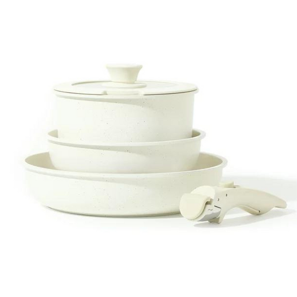 5 Or 9 Piece Nonstick Cookware Sets with Detachable Handles On Sale