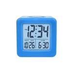 Equity by La Crosse Blue Soft Cube LCD Alarm Clock with Smart Light