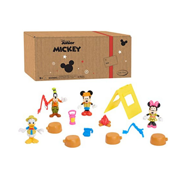 Disney Junior Mickey Mouse Funhouse 14 Piece Camping Figure Set