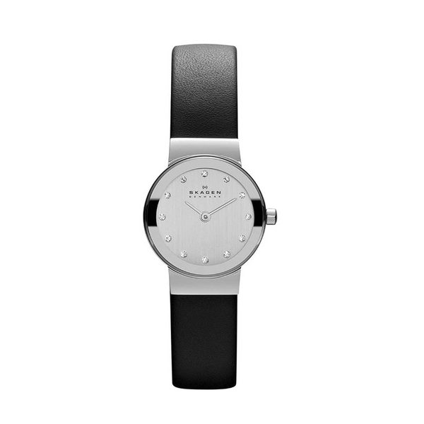 Skagen Reloj de cuero Freja para mujer