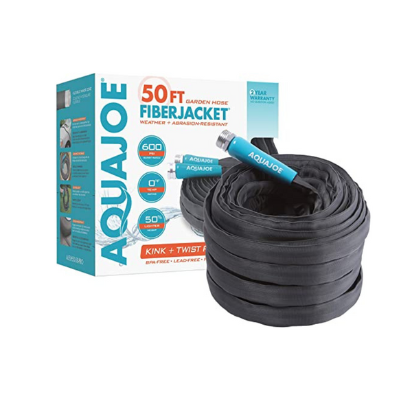 Aqua Joe AJFJH50-58-PRO FiberJacket Non-Expanding Kink-Free Garden
