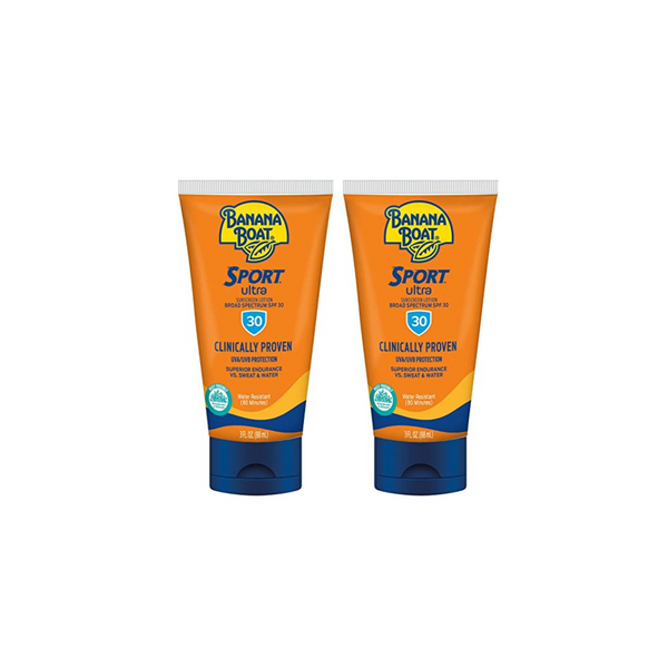 Pack of 2 Banana Boat Sport Ultra Sunscreen Lotion (3-Oz Each)
