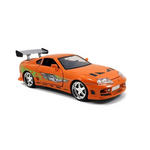 Jada Toys Fast & Furious 1:24 Brian's Toyota Supra Die-cast Car / kids and adults (Orange)