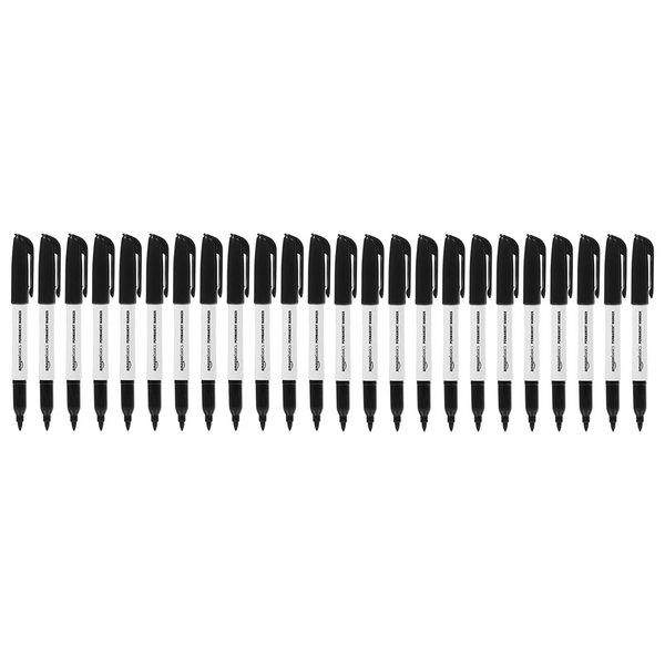 24 Amazon Basics Fine Point Tip Permanent Markers