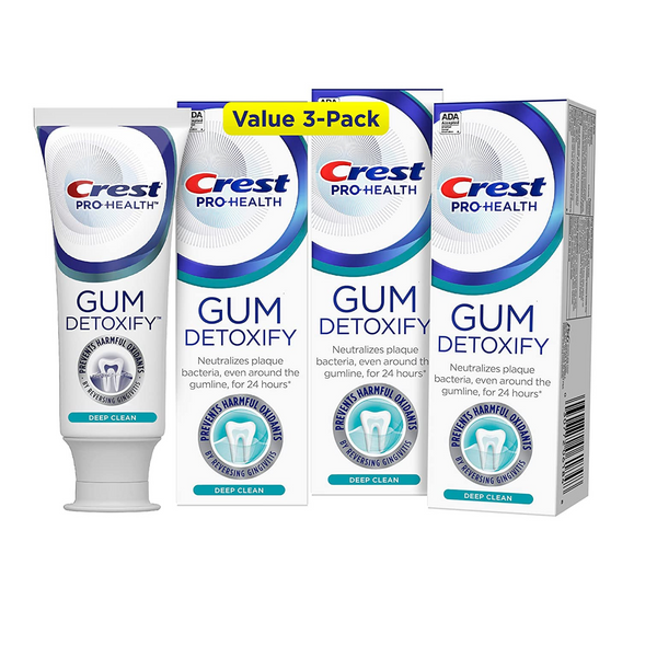 Pack of 3 Crest ProHealth Gum Detoxify Toothpaste