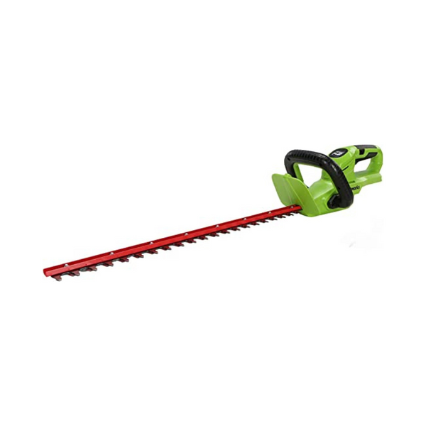 Herramienta cortasetos con mango giratorio inalámbrico Greenworks de 24 V y 22 ″