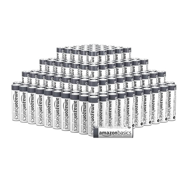 Paquete de 200 pilas industriales alcalinas AAA de Amazon Basics