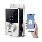 Keyless Entry Door Lock, Bluetooth Smart Lock with Touchscreen Keypads