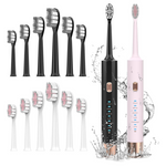 2 Electric Toothbrushes With 12 Heads And 6 Modes
