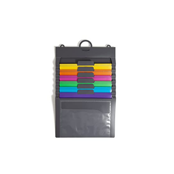 Smead Letter-Sized Cascading Wall Organizer (w/ 6 Removable File Folder Pockets)