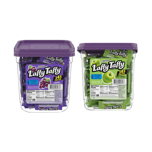 145 Pieces Of Laffy Taffy Candy Grape or Sour Apple