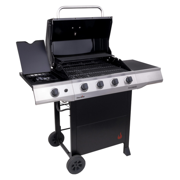 Char-Broil Performance Parrilla de gas para exteriores estilo carrito de propano líquido con 4 quemadores