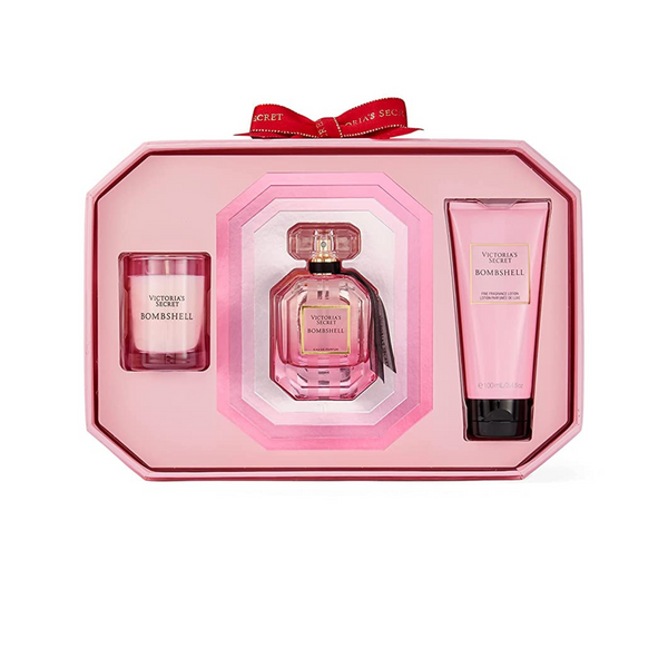 Set de regalo de fragancia de lujo de 3 piezas Bombshell de Victoria's Secret