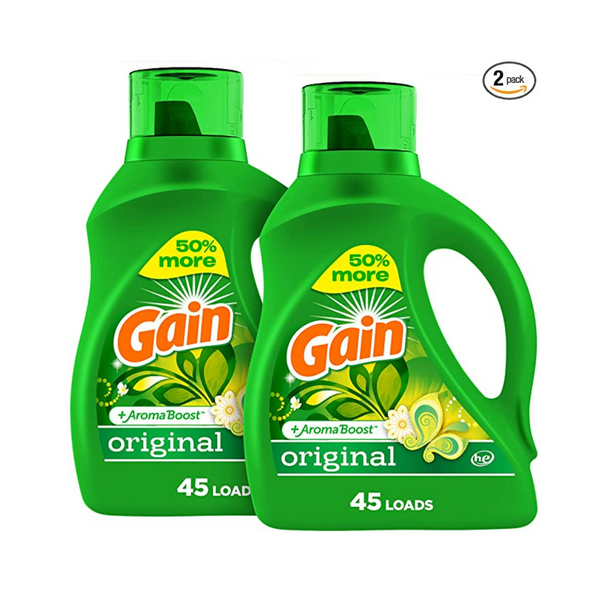 2-Pack Gain Laundry Detergent Liquid Soap Plus Aroma Boost