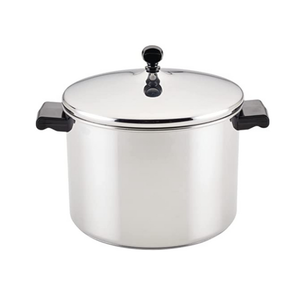 Olla sopera clásica de acero inoxidable de 8 cuartos con tapa Farberware