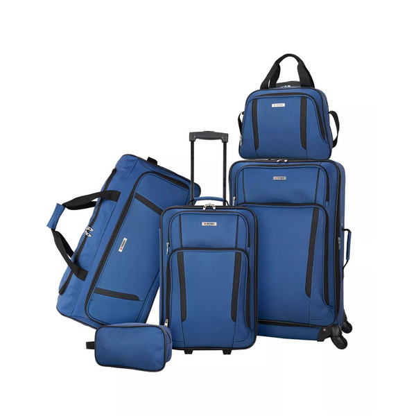 Freehold 5-Piece Softside Spinner Luggage Set (4 Colors)