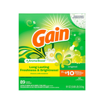 Gain Powder Laundry Detergent for Regular and HE Washers, Original Scent, 91 ounces